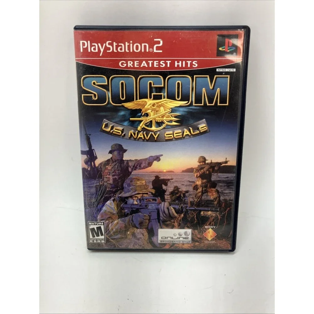 SOCOM: U.S. Navy SEALs Greatest Hits (Sony PlayStation 2 PS2) M Case+Manual